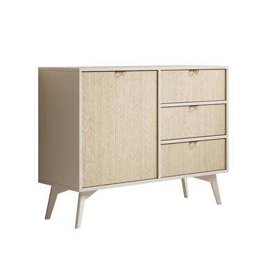 Meubella - Dressoir Essence - Beige - Licht eiken - 106 cm product