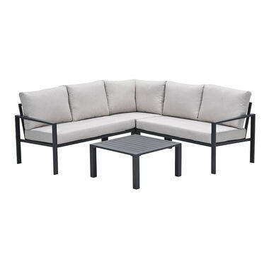 Garden Impressions loungeset hoek Durban donker grijs 4-delig product