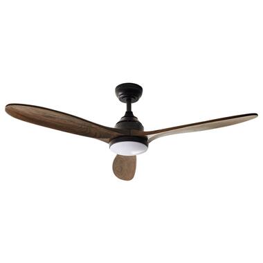 Ventilateur de plafond avec lampe MOYAR Avec télécommande Marron foncé product