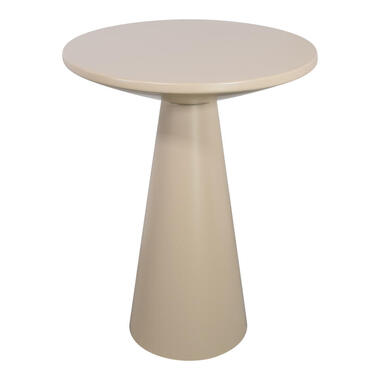 LOFT42 Bijzettafel Ferry trompetvoet - Metaal - Beige - 60x44 product