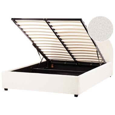 Lit ottoman Bouclé VAUCLUSE 140 x 200 cm Blanc cassé product