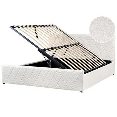 ROCHEFORT - Bed opbergruimte - Gebroken wit - 180 x 200 cm - Bouclé product