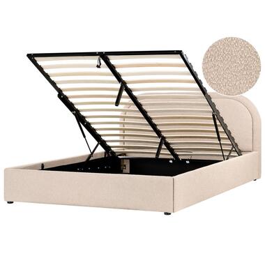 Lit ottoman Bouclé QUILLIEN 160 x 200 cm Beige product