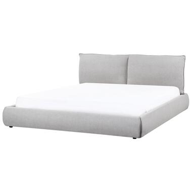 VINAY - Tweepersoonsbed - Grijs - 180 x 200 cm - Polyester product