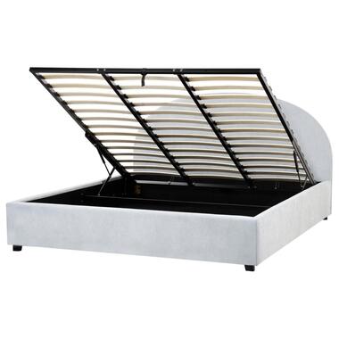 VAUCLUSE - Bed met opbergruimte - Lichtblauw - 180 x 200 cm - Stof product