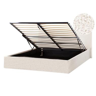 ORBEY - Bed met opbergruimte - Off-white - 140 x 200 cm - Bouclé product