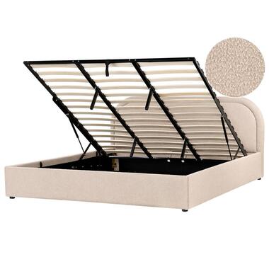 Lit ottoman Bouclé QUILLIEN 180 x 200 cm Beige product