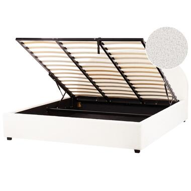 Lit ottoman Bouclé VAUCLUSE 180 x 200 cm Blanc cassé product