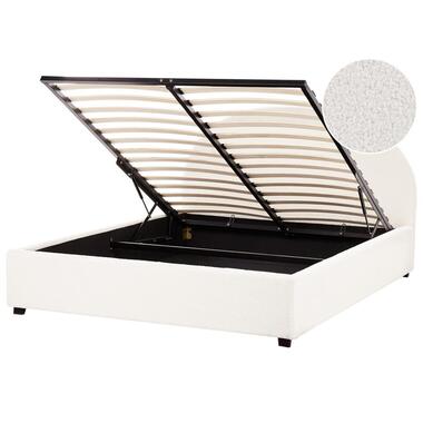 Lit ottoman Bouclé VAUCLUSE 160 x 200 cm Blanc cassé product