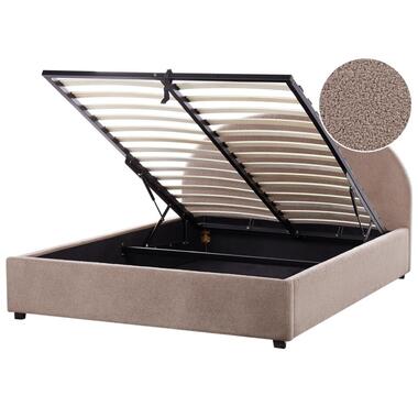 Lit ottoman Bouclé VAUCLUSE 160 x 200 cm Taupe product