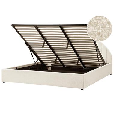 CHADENET - Tweepersoonsbed - Gebroken wit - 180 x 200 cm - Bouclé product