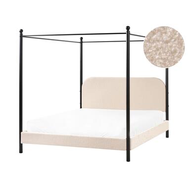 DANNEMOIS - Tweepersoonsbed - Beige - 160x200 cm - Bouclé product