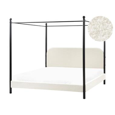 DANNEMOIS - Tweepersoonsbed - Gebroken wit - 180x200 cm - Bouclé product