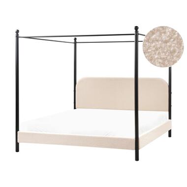 DANNEMOIS - Tweepersoonsbed - Beige - 180x200 cm - Bouclé product