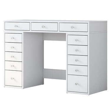 Coiffeuse blanche bois 120x44,5x81,6cm - Beyas product