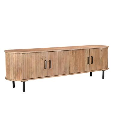 Meuble Tv Naturel Bois De Manguier - 200x46x56cm - Merel product