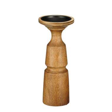 Mica Decorations Nino Bougeoir - H10 x Ø25 cm - Bois - Brun foncé product