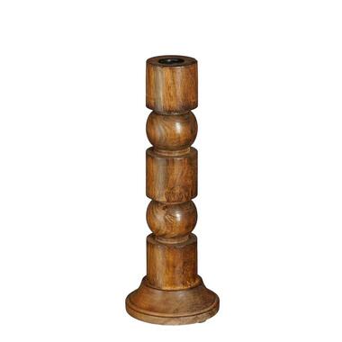 Mica Decorations Philo Kandelaar - H30 x Ø11 cm - Mangohout - Bruin product