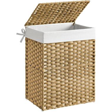 Handgeweven wasmand - 90L - Met deksel en handvatten product