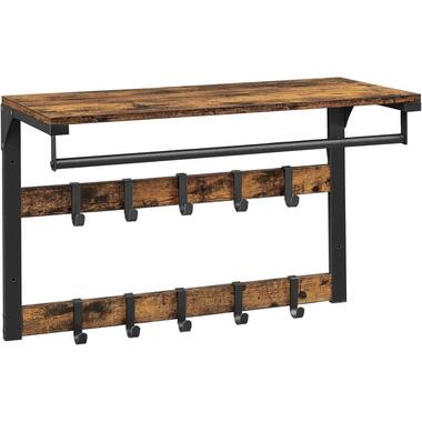 Parya Home Wandkapstok met Plank – wandplank met 10 haken product