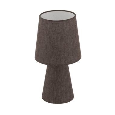 EGLO Carpara Lampe de table - E14 - H 34 cm - Textile ; Lin - Blanc ; product