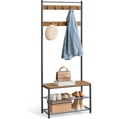 Parya Home Garderoberek met Bank – Kapstok met schoenenrek, haken product
