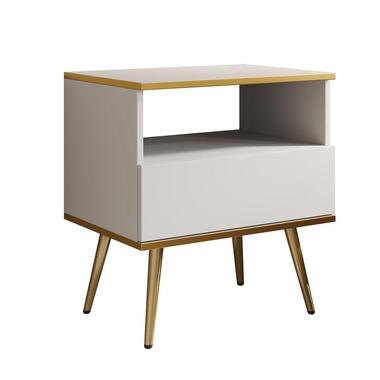 Meubella Table de chevet Orleans - Blanc - 54 cm product