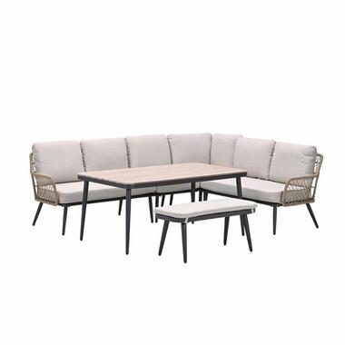 Garden Impressions lounge dining set R Kalibo desert sand - 6-delig product