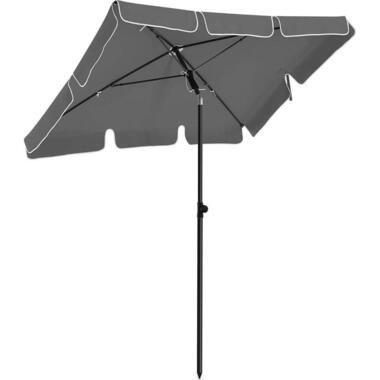 Balkonparasol - Rechthoekig - Kantelbaar - Grijs - 180 x 125 cm product