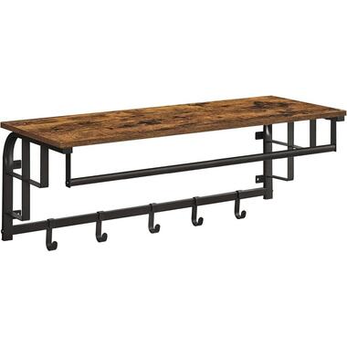 Parya Home Wandkast met Haken – Wandplank met 5 afneembare haken product