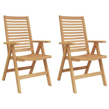 vidaXL - Inklapbare Houten Stoelen - Bruin - Massief acaciahout - Standaard product