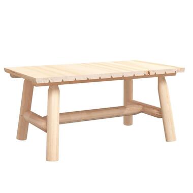 vidaXL - Salontafel - Naturel - Massief vurenhout - 90x50x41 cm product