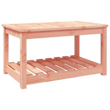 vidaXL - Salomtafel met opbergruimte - Naturel - Douglashout - 82,5x50,5x45 cm product