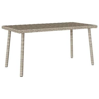vidaXL - table basse de jardin - Gris - Rotin synthétique - 80 x 40 x 37 cm product
