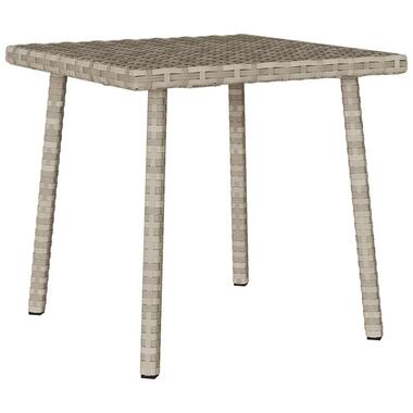 vidaXL - table basse de jardin - Gris - Rotin synthétique - 40 x 40 x 37 cm product