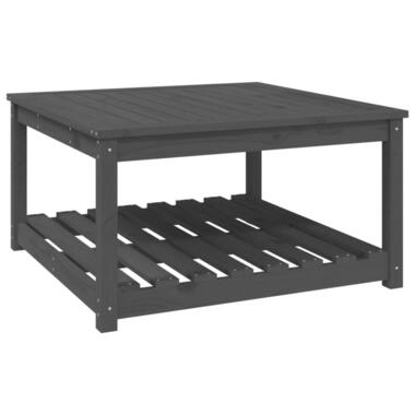 vidaXL - table de jardin - Gris - Bois de pin - 82.5 x 82.5 x 45 cm product