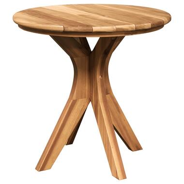 vidaXL - Tuin Koffietafel - Weerbestendig - Bruin - Teakhout - Ø55x51 cm product