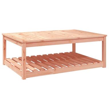 vidaXL - Loungetafel met opbergruimte - Naturel - Douglashout - 121x82,5x45 cm product