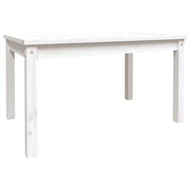 vidaXL - Loungetafel - Wit - Massief grenenhout - 82,5x50,5x45 cm product