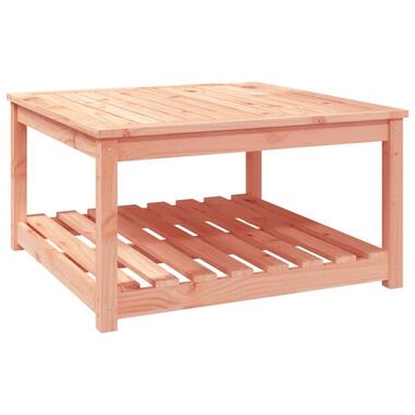 vidaXL - Salontafel met opbergruimte - Naturel - Douglashout - 82,5x82,5x45 cm product