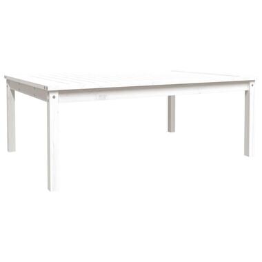vidaXL - table de jardin - Blanc - Bois de pin - 121 x 82.5 x 45 cm product