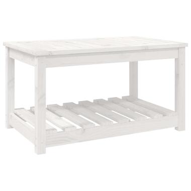 vidaXL - table de jardin - Blanc - Bois de pin - 82.5 x 50.5 x 45 cm product
