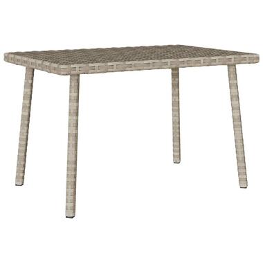 vidaXL - table basse de jardin - Gris - Rotin synthétique - 60 x 40 x 37 cm product