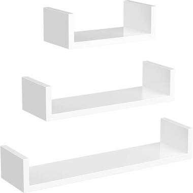 Parya Home - wandplank set van 3 zwevende planken, MDF-hout product
