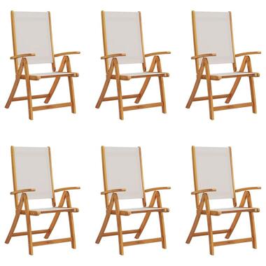 vidaXL - Chaises pliables de jardin avec coussins - Gris - Acacia - 4 pcs product