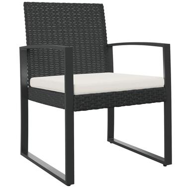 vidaXL - Tuinstoelen - Zwart - Polypropyleen - 2 stuks product