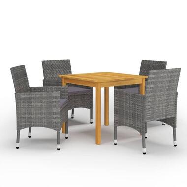vidaXL - ensemble à manger - Gris - Bois d'acacia product