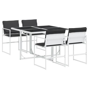 vidaXL - ensemble à manger de jardin - Blanc - Acier product