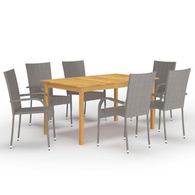 vidaXL - Tuinset - Grijs - Acaciahout product