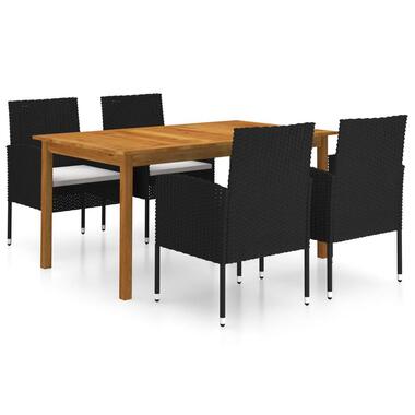 vidaXL - Tuinset - Zwart - Acaciahout product